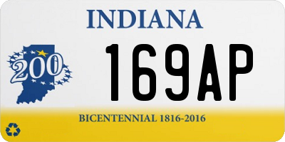 IN license plate 169AP
