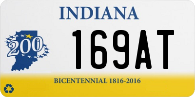 IN license plate 169AT