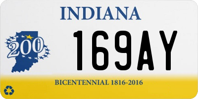 IN license plate 169AY