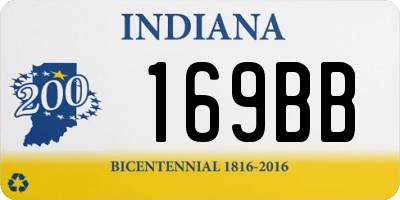 IN license plate 169BB