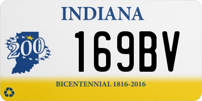 IN license plate 169BV