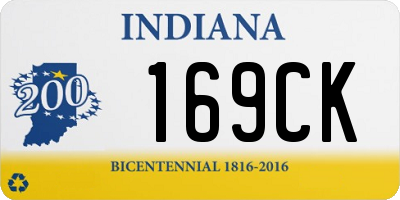 IN license plate 169CK