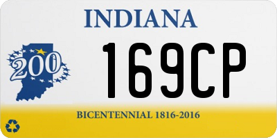 IN license plate 169CP