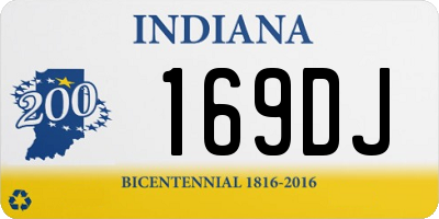 IN license plate 169DJ