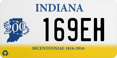IN license plate 169EH