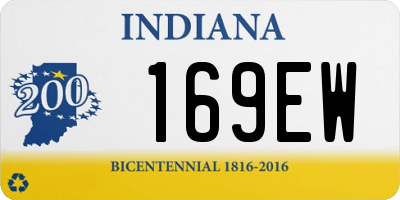 IN license plate 169EW