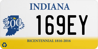 IN license plate 169EY