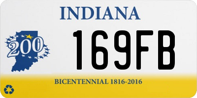 IN license plate 169FB