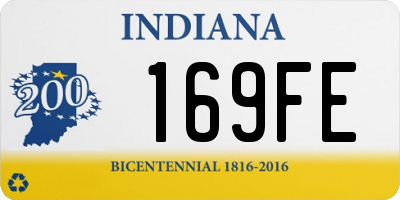 IN license plate 169FE