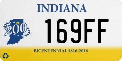 IN license plate 169FF