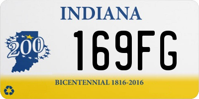 IN license plate 169FG