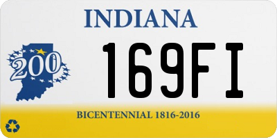 IN license plate 169FI