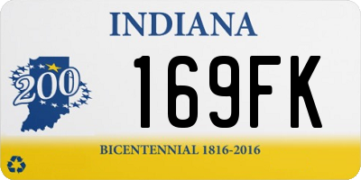 IN license plate 169FK