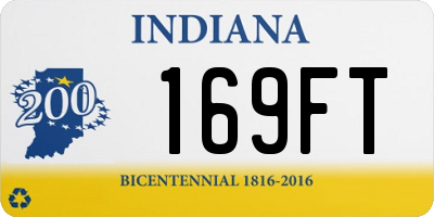 IN license plate 169FT