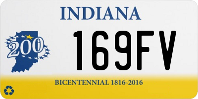 IN license plate 169FV