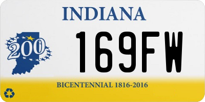 IN license plate 169FW