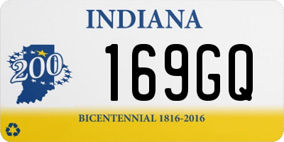 IN license plate 169GQ