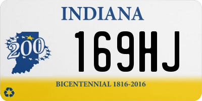 IN license plate 169HJ