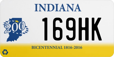 IN license plate 169HK