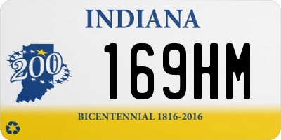 IN license plate 169HM