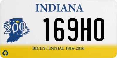 IN license plate 169HO