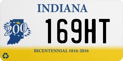 IN license plate 169HT
