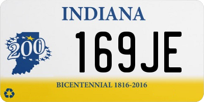 IN license plate 169JE