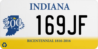 IN license plate 169JF