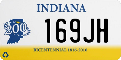 IN license plate 169JH