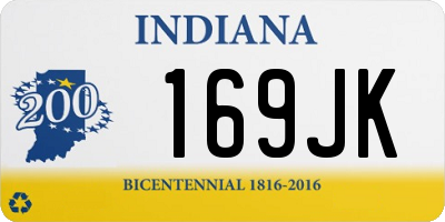 IN license plate 169JK