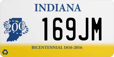 IN license plate 169JM