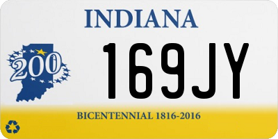 IN license plate 169JY