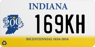 IN license plate 169KH