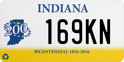 IN license plate 169KN