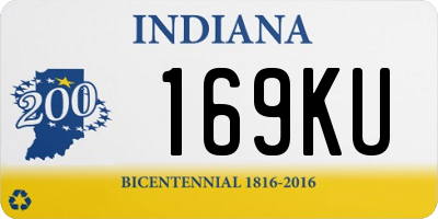 IN license plate 169KU