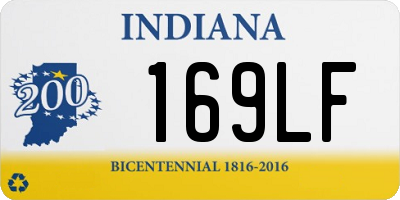 IN license plate 169LF