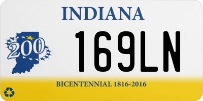 IN license plate 169LN