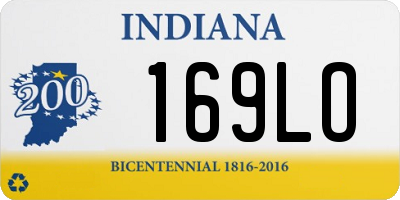 IN license plate 169LO