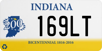 IN license plate 169LT