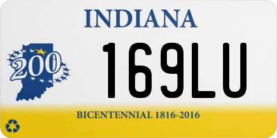 IN license plate 169LU