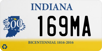IN license plate 169MA