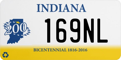IN license plate 169NL