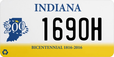 IN license plate 169OH