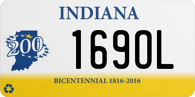 IN license plate 169OL