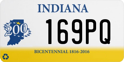 IN license plate 169PQ