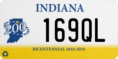 IN license plate 169QL