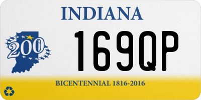 IN license plate 169QP