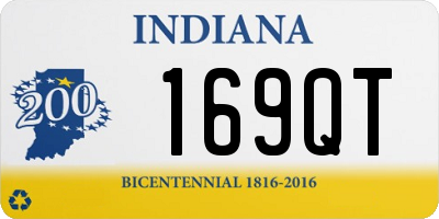 IN license plate 169QT