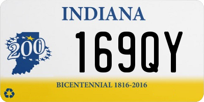 IN license plate 169QY