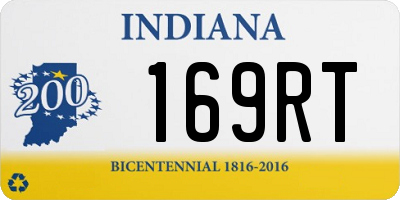 IN license plate 169RT